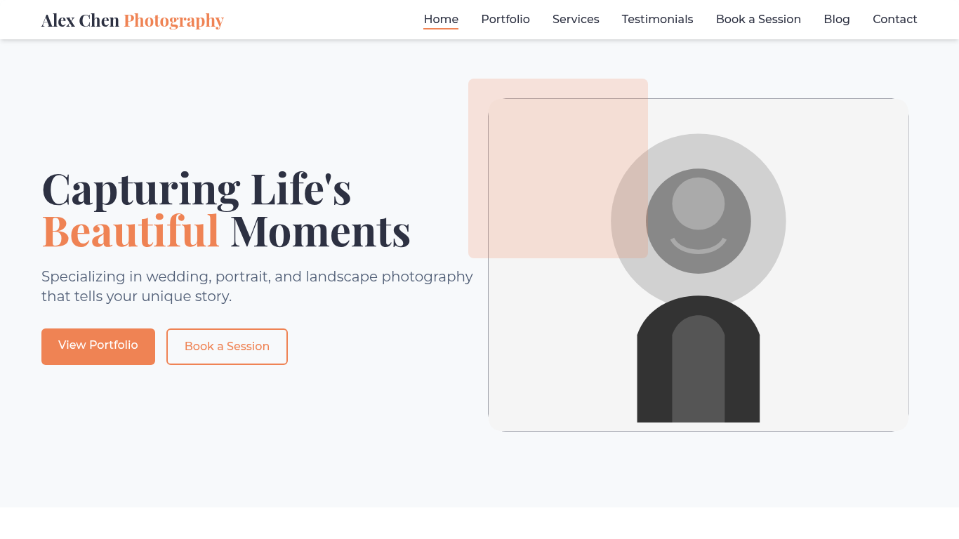 Alex Chen Photography Template