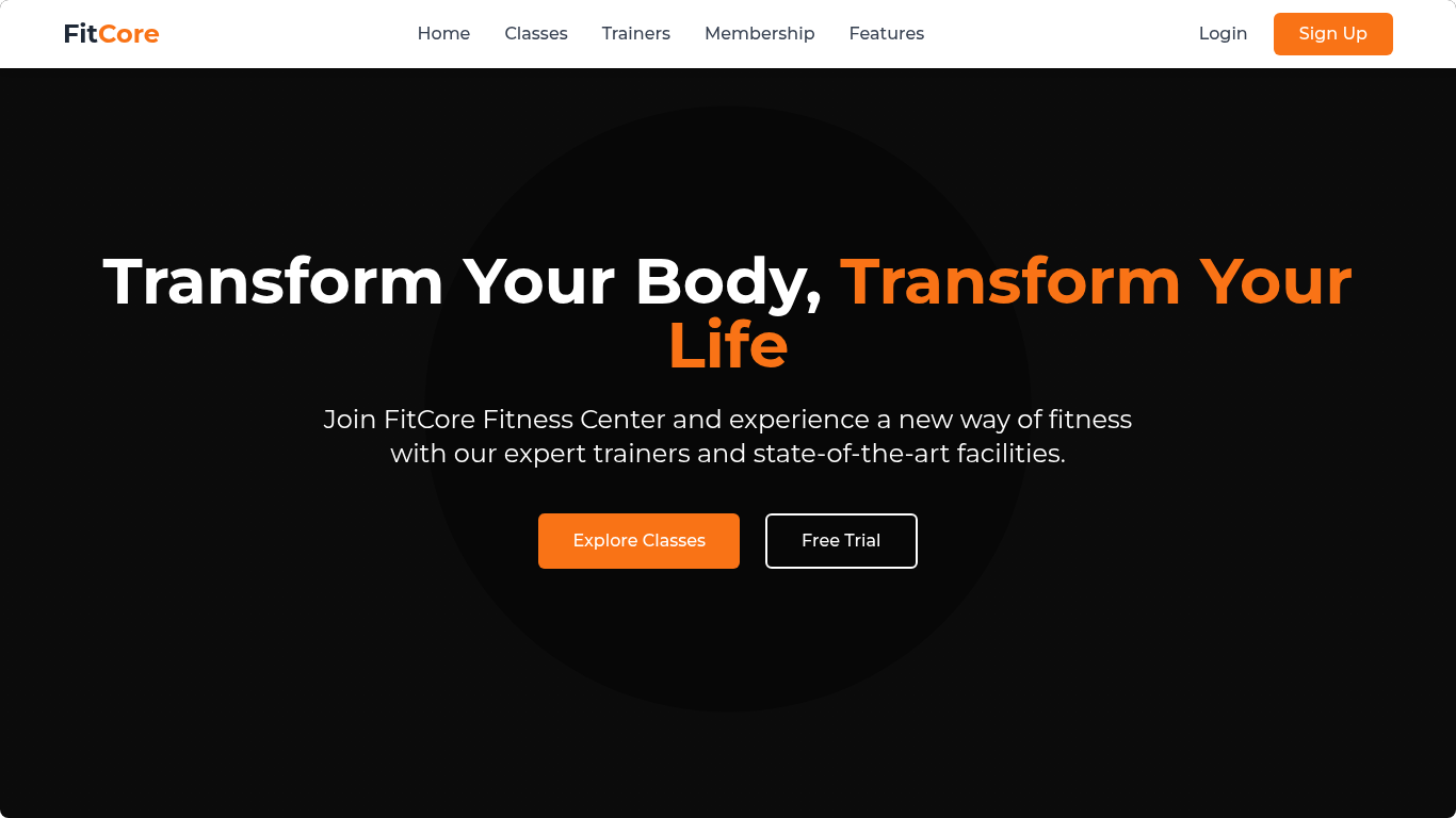 FitCore Fitness Template