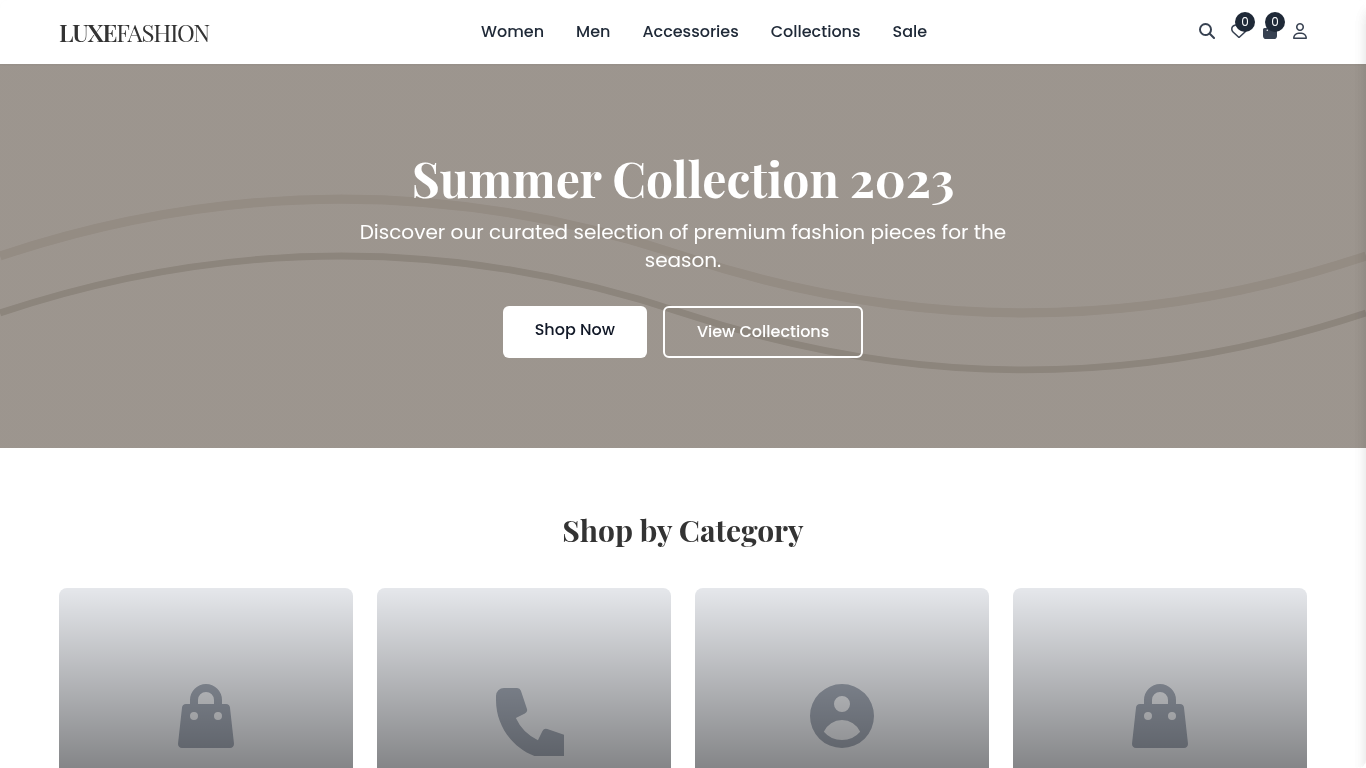 Luxe Fashion Template