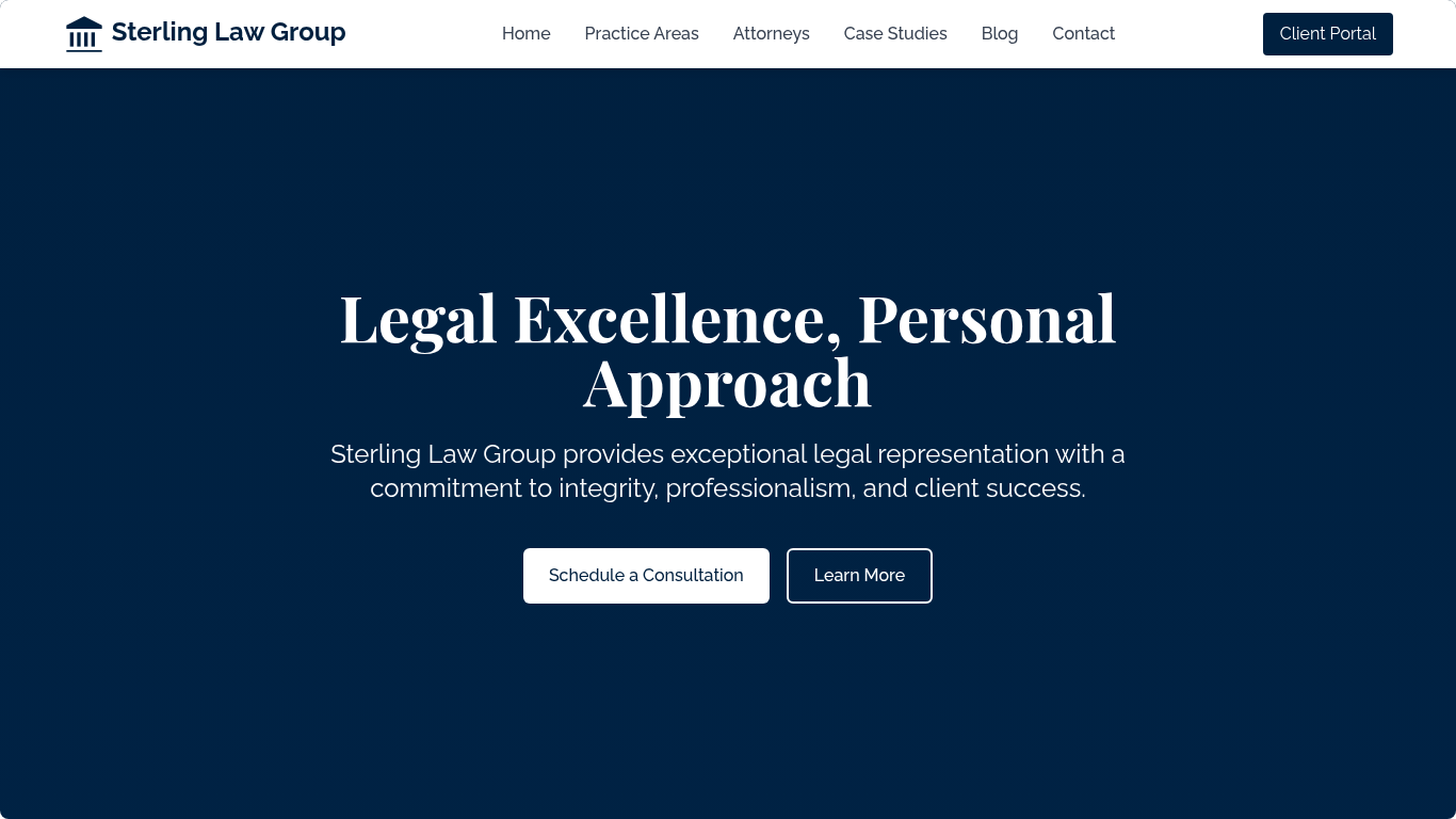 Sterling Law Group Template